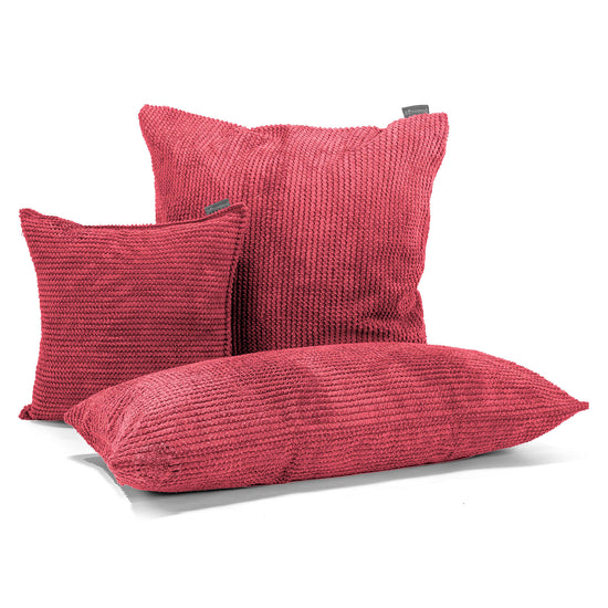 Extra Large Scatter Cushion Cover 70 x 70cm - Pom Pom Pastel Red 04