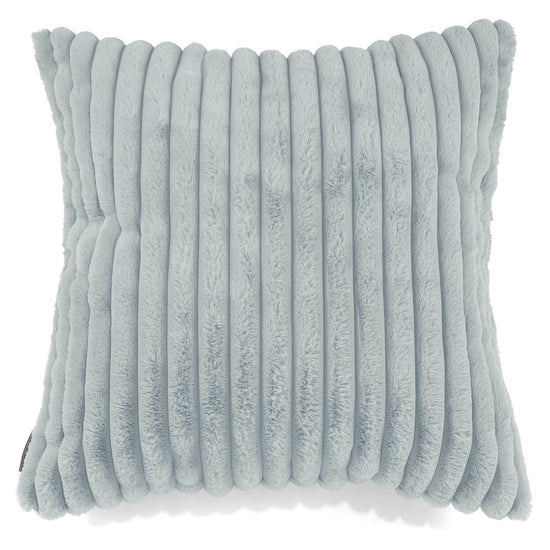 Extra Large Scatter Cushion Cover 70 x 70cm - Ultra Plush Cord Duck Egg Blue 01