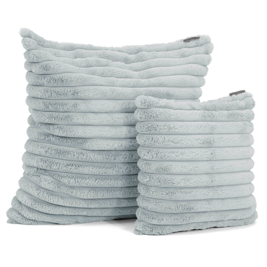 Extra Large Scatter Cushion Cover 70 x 70cm - Ultra Plush Cord Duck Egg Blue 02