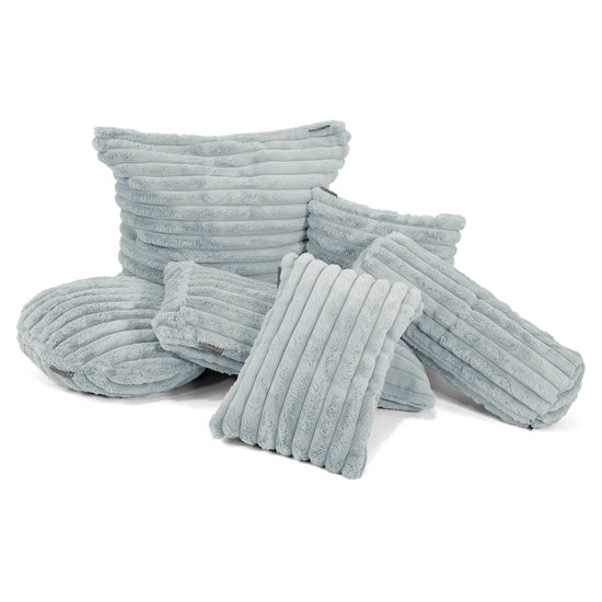 Extra Large Scatter Cushion Cover 70 x 70cm - Ultra Plush Cord Duck Egg Blue 03