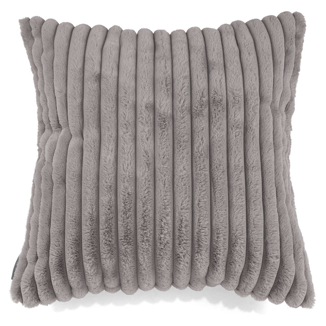 Extra Large Scatter Cushion Cover 70 x 70cm - Ultra Plush Cord Grey 01