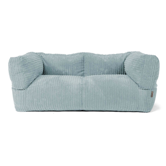 The 2 Seater Albert Sofa Bean Bag - Cord Mint Green 01