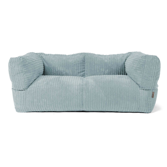 The 2 Seater Albert Sofa Bean Bag - Cord Mint Green 01