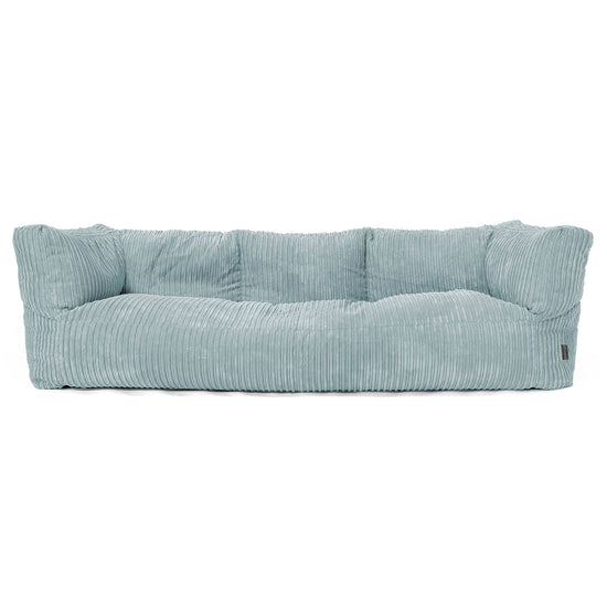 The 3 Seater Albert Sofa Bean Bag - Cord Mint Green 01
