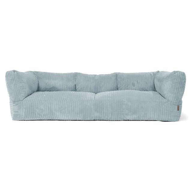 The 3 Seater Albert Sofa Bean Bag - Cord Mint Green 01