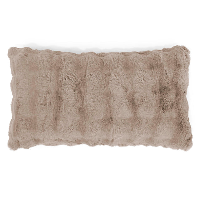 XL Rectangular Support Cushion Cover 40 x 70cm - Bubble Faux Fur Mink 01