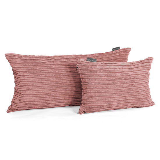 XL Rectangular Support Cushion Cover 40 x 70cm - Cord Peach 03
