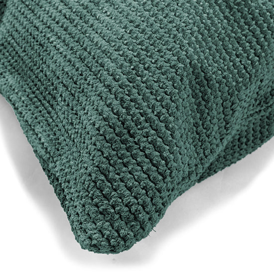 XL Rectangular Support Cushion Cover 40 x 70cm - Pom Pom Emerald Green 02