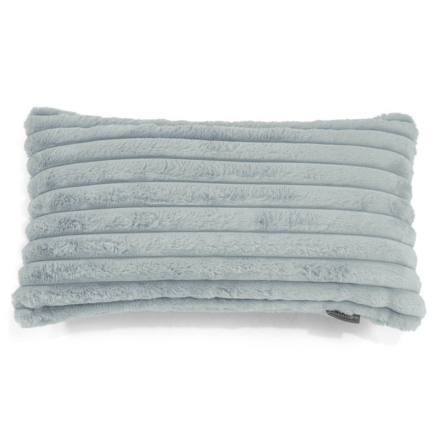 XL Rectangular Support Cushion Cover 40 x 70cm - Ultra Plush Cord Duck Egg Blue 01