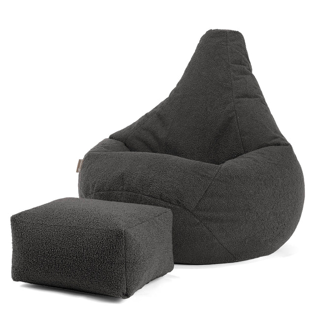 highback-bean-bag-chair-boucle-graphite-grey 01