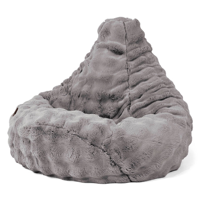 highback-bean-bag-chair-bubble-faux-fur-grey 01