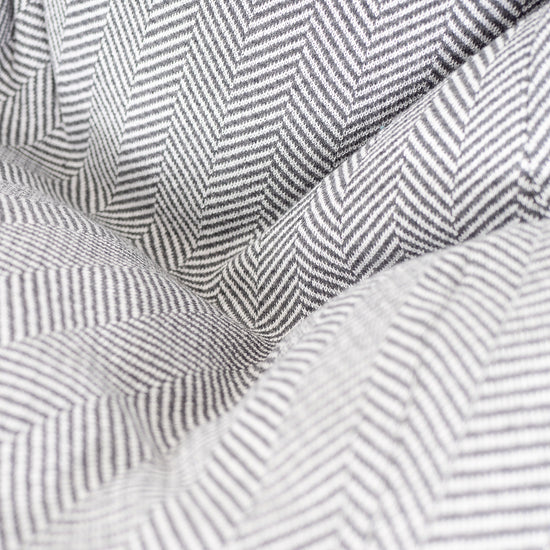 Highback Bean Bag Chair - Knitted Herringbone Grey 04