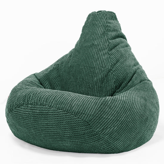 Highback Bean Bag Chair - Pom Pom Moss Green 02