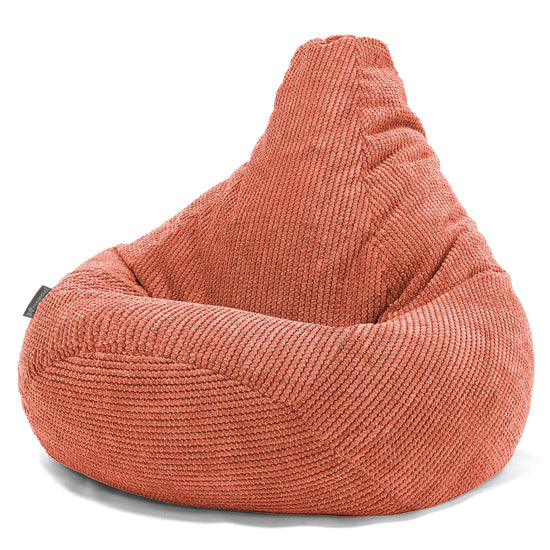 Highback Bean Bag Chair - Pom Pom Pumpkin Orange 02