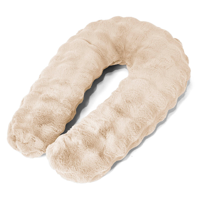 Hug Pillow - Bubble Faux Fur Cream 01