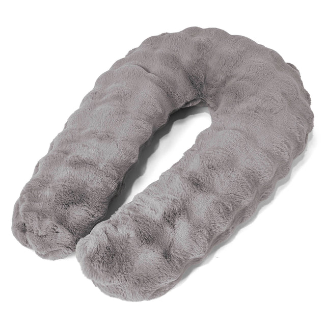 Hug Pillow - Bubble Faux Fur Grey 01