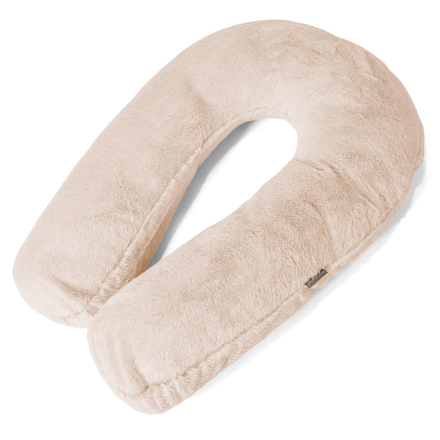 Hug Pillow - Fluffy Faux Fur Rabbit White 01