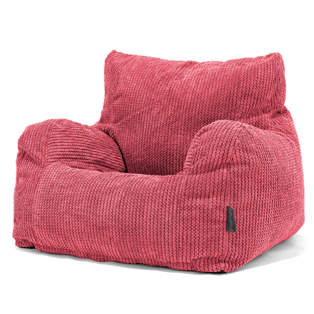 Josephine Bean Bag Armchair - Pom Pom Pastel Red 01
