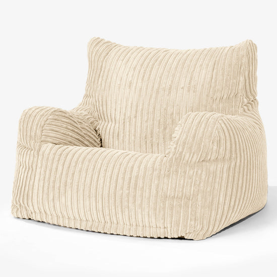 Josephine Bean Bag Armchair - Cord Cream 01