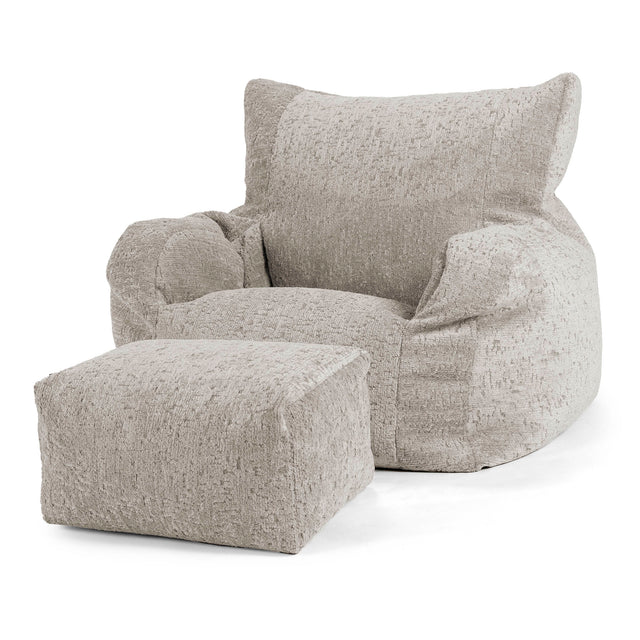 Josephine Bean Bag Armchair - Cord Graphite Grey 02