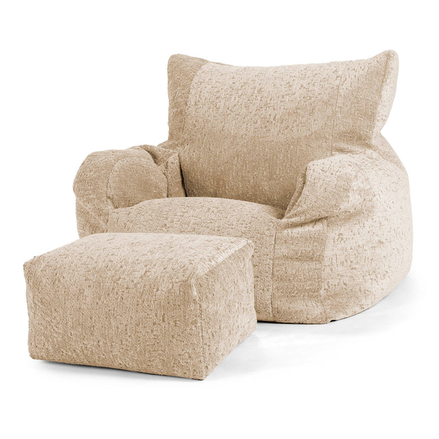 Josephine Bean Bag Armchair - Cord Mink 02
