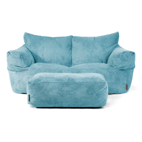 Josephine Sofa Bean Bag - Pom Pom Aegean Blue 02