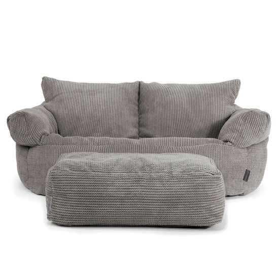 Josephine Sofa Bean Bag - Pom Pom Charcoal Grey 02