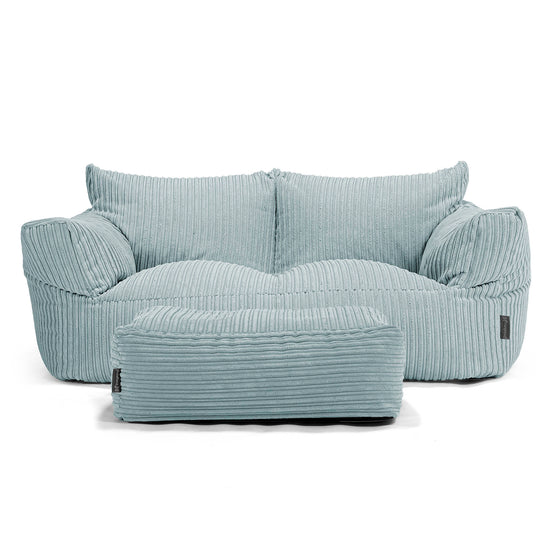 Josephine Sofa Bean Bag - Cord Mint Green 02