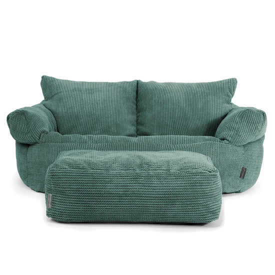 Josephine Sofa Bean Bag - Pom Pom Emerald Green 02