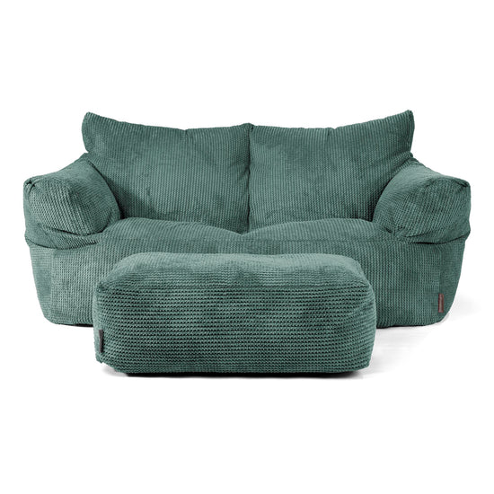 Josephine Sofa Bean Bag - Pom Pom Emerald Green 02