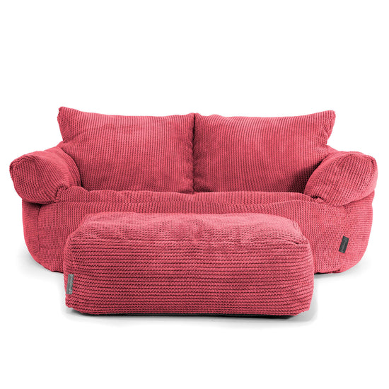 Josephine Sofa Bean Bag - Pom Pom Pastel Red 02