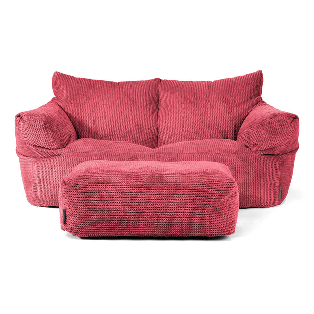 Josephine Sofa Bean Bag - Pom Pom Pastel Red 02