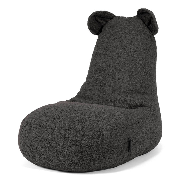 Childs Animal Chair Bear - Boucle Graphite 01