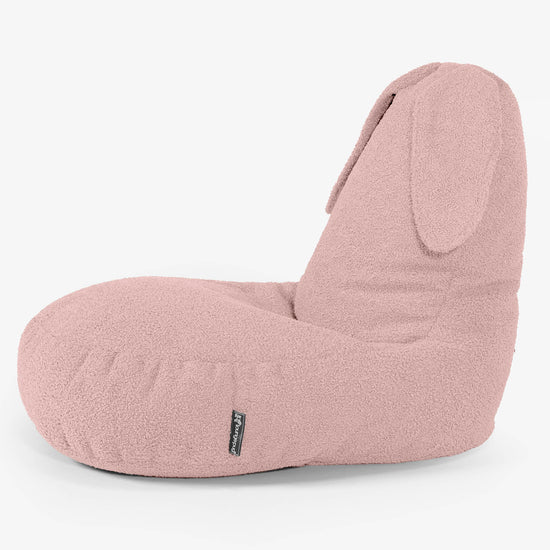 Childs Animal Chair Rabbit - Boucle Pink 02