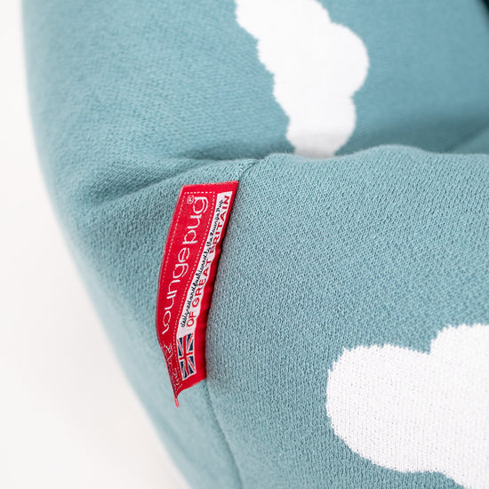 Classic Kids Bean Bag Chair 1-5 yr - Knitted Cloud Blue 02
