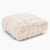 Large Floor Cushion - Bubble Faux Fur Cream 01