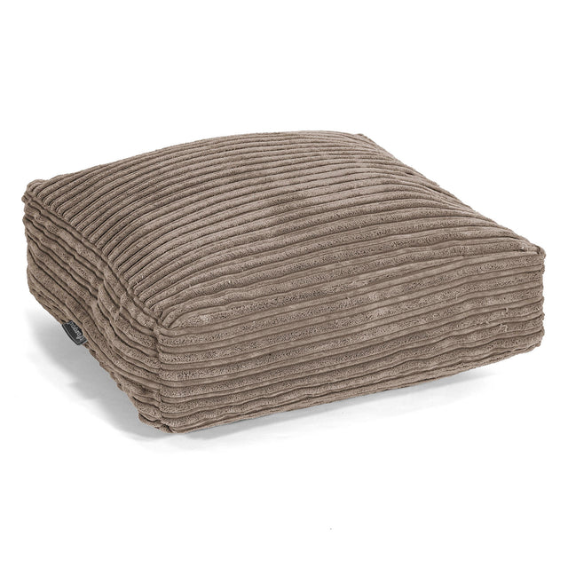 Large Floor Cushion - Cord Dovetail Grey 01