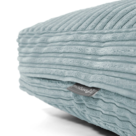 Large Floor Cushion - Cord Mint Green 02