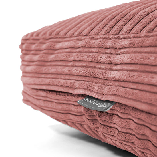 Large Floor Cushion - Cord Peach 02
