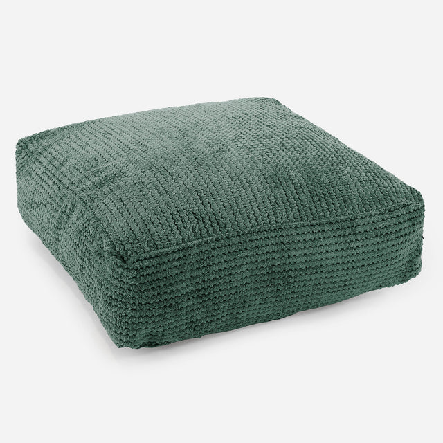 Large Floor Cushion - Pom Pom Emerald Green 01