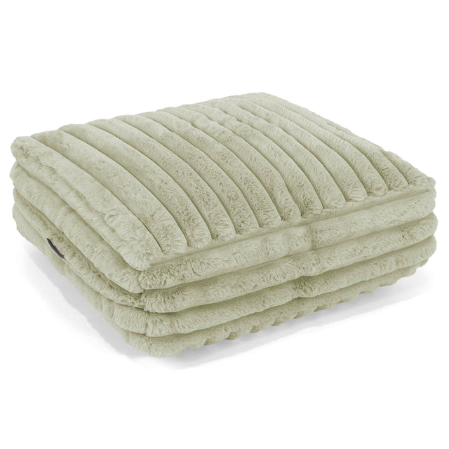 Large Floor Cushion - Ultra Plush Cord Sage Green 01