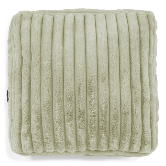 Large Floor Cushion - Ultra Plush Cord Sage Green 02