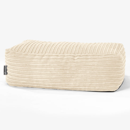 Large Footstool - Cord Cream 01