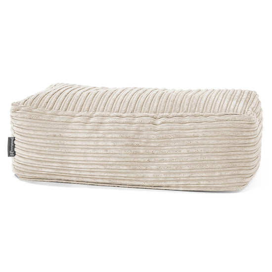 Large Footstool - Cord Cream 01