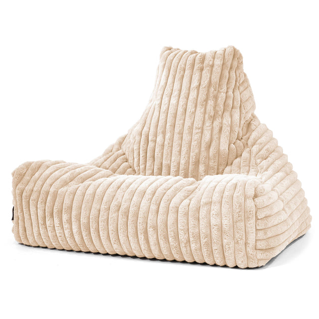 Lounger Beanbag - Ultra Plush Cord Cream 01