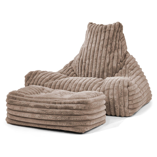 Lounger Beanbag - Ultra Plush Cord Minky 02