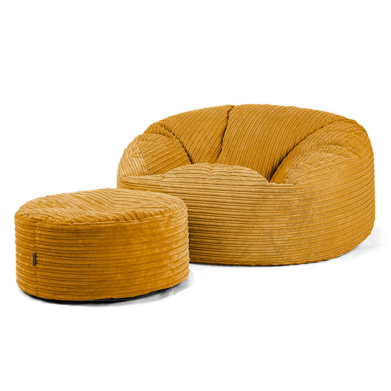 Mammoth Bean Bag Sofa - Cord Golden Honey 02