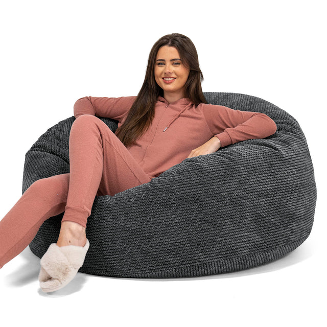 Mammoth Bean Bag Sofa - Pom Pom Black 01
