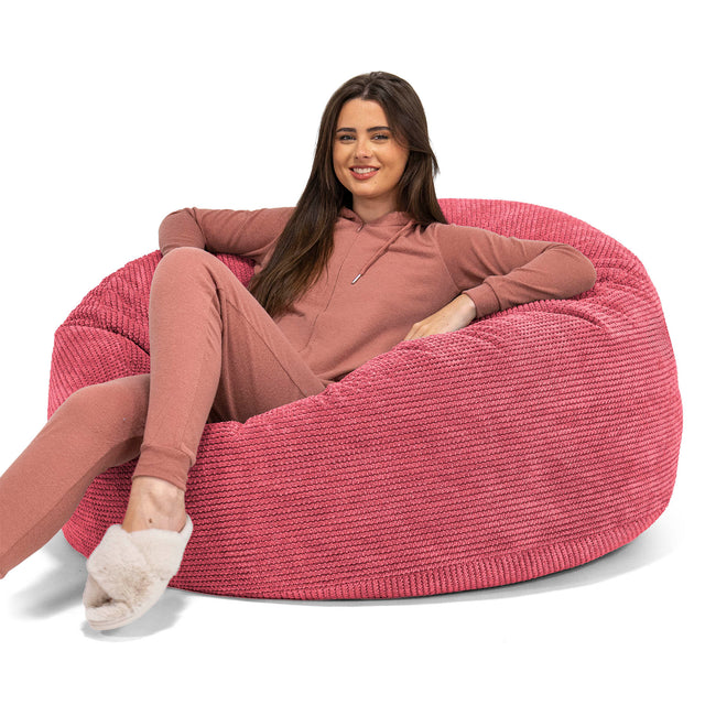Mammoth Bean Bag Sofa - Pom Pom Pastel Red 01