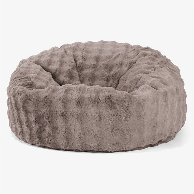 Mammoth Bean Bag Sofa - Bubble Faux Fur Mink 01